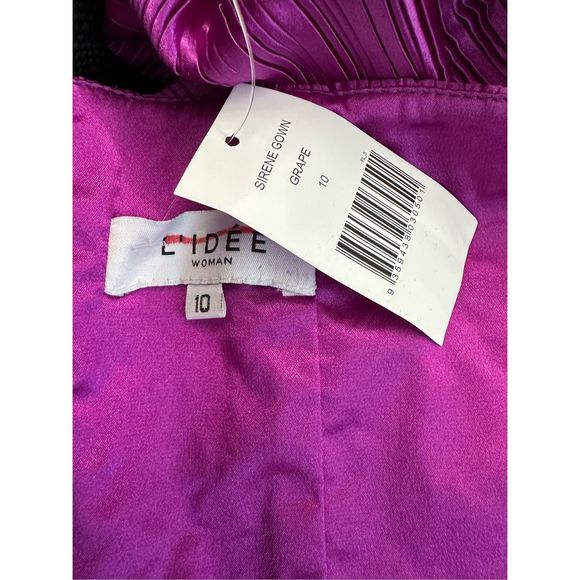 L'IDEE Sirene Off-shoulder Pleated Midi Dress - Picture 9 of 9